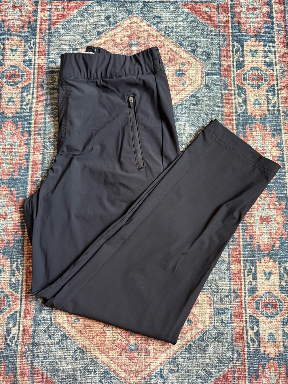 Tommy Bahama Black Stretch Jogger Pants with Zippered Pocket